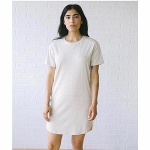 Tradlands Baja Tshirt dress in oatmeal